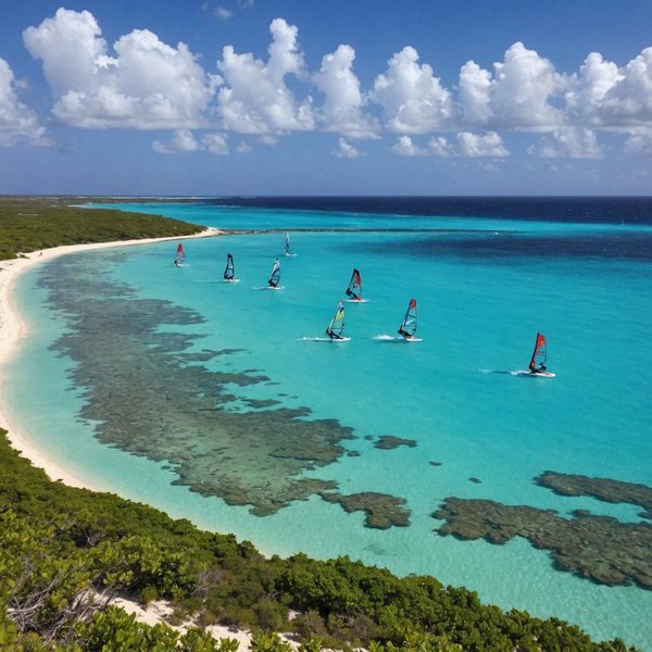 Où trouver les meilleures plages pour le windsurf à Bonaire, Caraïbes?
